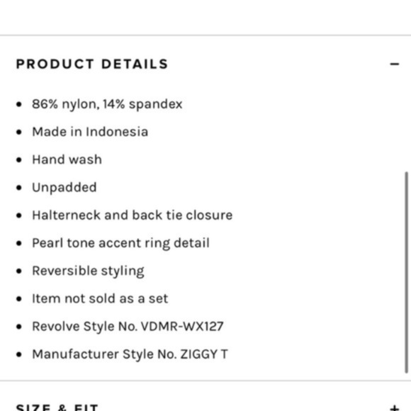 Revolve VDM Label Reversible Ziggy Top in Dragons & Mint Check Medium TOP - Picture 7 of 8